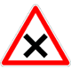 Right of Way Road Sign - French Highway Code